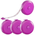 4 Pack Soft Retractable Measuring Tape,60-Inch 150cm,Purple Double Scale Tape Measure for Body Measuring Sewing Tailor Cloth Knitting Home Craft Measurements - color: 4 Pack (purple)