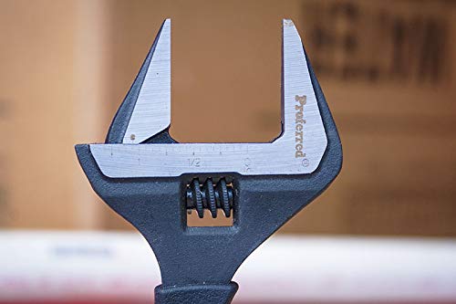 Plumbing Adjustable Wrench, Black Phosphate Finish, 4 Available Size Options 6-inch, 8-inch, 10-inch, 12-inch - T08001 - size: 6-Inch