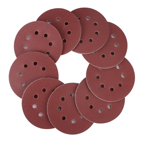 WORKPRO Sanding Discs, 5-Inch 150 Grit 8-Hole Hook and Loop, 50 Pack - style: 50PCS 5 Inch 150 Grit