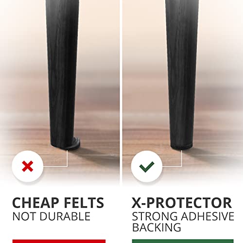 X-Protector 357 Pcs Black Felt Furniture Pads - Heavy Duty Floor Protectors - size: 357 PCS Black