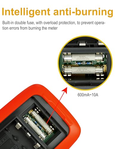 ZIBOO 15B PRO True RMS Digital Multimeter,for Electrical Applications, Measures AC/DC Voltage and Current Measurements up to 1000V and 10A (Optional AC Pliers)