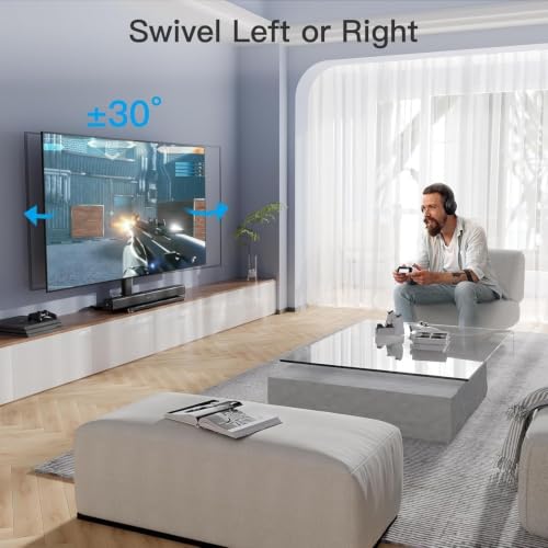 PERLESMITH Universal TV Stand Legs for 24-60 inch TVs to 88lbs with Mount - size: 24-60 Inch with swivel