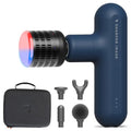 Sharper Image Powerboost Move Heat & Cold Mini Percussion Massage Gun - color: Navy - Hot + Cold