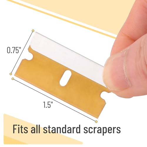 Bates Choise - Single Edge Razor Blades, 50 Pack, Gold - color: Gold, size: 50 Pack