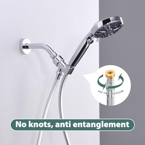 79 InchesPVC Shower Hose Extra Long Brushed Nickel - color: Brushed Nickel, size: 79 In