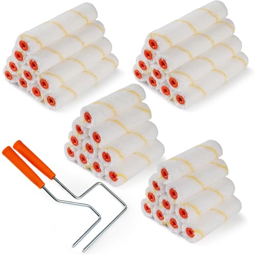 Microfiber Paint Roller, 4 Inch and 6 Inch, 40 Pack - size: 4 Inch & 6 Inch,40 Pack