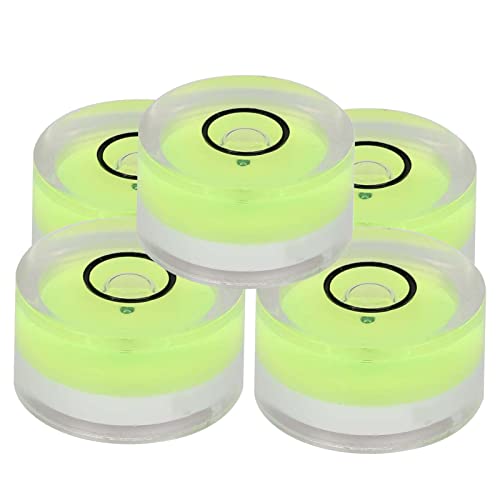 5-Pack Mini Spirit Level 15x8mm Bubble Tool for Camera Tripod Turntable Calibration Photography