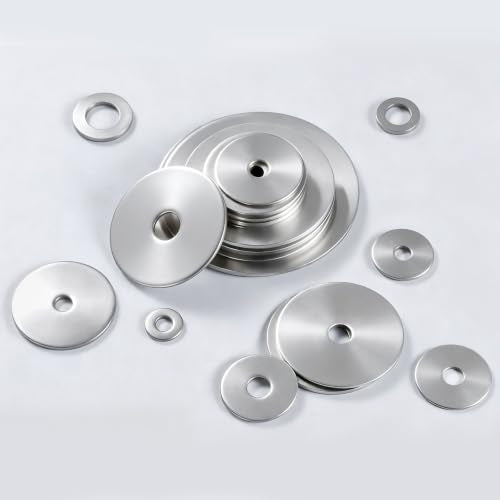 1500PCS M3 Flat Washers, 304 Stainless Steel 18-8, 3.2mm ID x 6.4mm OD Hardware Washers for Screws Bolts - color: Silver, size: Metric M3