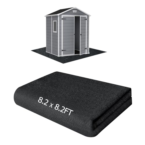 8.2x8.2FT Outdoor Storage Shed Floor Mat, Tent Carpet for Camping Furniture - size: 8.2 x 8.2 FT