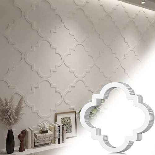 Yalikop 6 Pcs 3D 12 Inch Wall Panels Premade Wainscoting Kit, Classic - color: Classic
