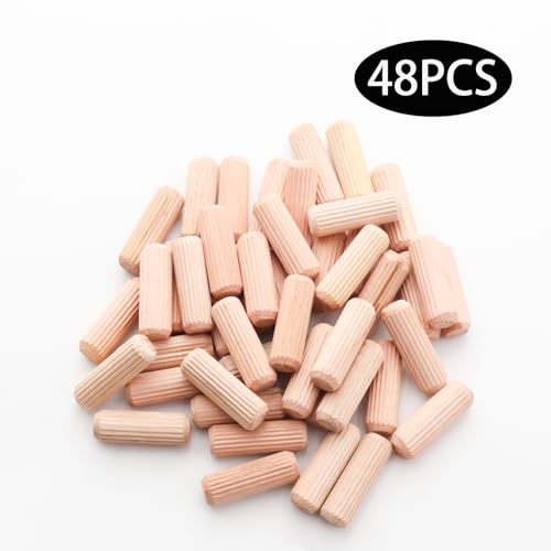 48Pcs 10mm x 30mm / 2/5 Inch x 1.18 Inch Wooden Dowel Pin - size: 10 x 30mm