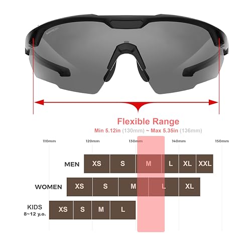 HTS HUNTERSKY Ballistic Tactical Shooting Glasses ANSI Z87+ UV400 Protective Eyewear - color: Black Gray Pl