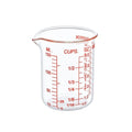 Ackers BORO3.3 Glass Measuring Cup, V-Shaped Spout, 150 mL / 5 oz, Single - size: 150 ML (5 Oz)-SINGLE