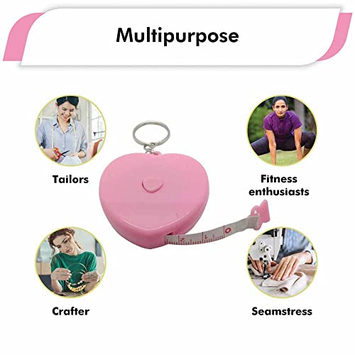 Gadgetime USA Measuring Tape - for Sewing, Seamstress, Tailor, Cloth, Waist, Crafting, Fitness-Retractable, Dual Sided Multipurpose - 60 inches