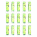 HARFINGTON 15pcs Small Cylindrical Bubble Level Vials 34x9.5mm PMMA Mini Horizontal Bubble Spirit Level Measuring Layout Tools for RV TV Picture Frame Hanging Tool Leveler - size: 34x9.5mm