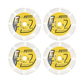 HIGHDRIL 4pcs 3" Carbide Wood Blade for Wood Plastic Gypsum Fiberglass | Arbor 3/8" 10mm Angle Grinder Cutting Disc for Wooden boards, gypsum boards, fiberglass boards, rubber hoses, plastics - size: Carbide Wood Blade