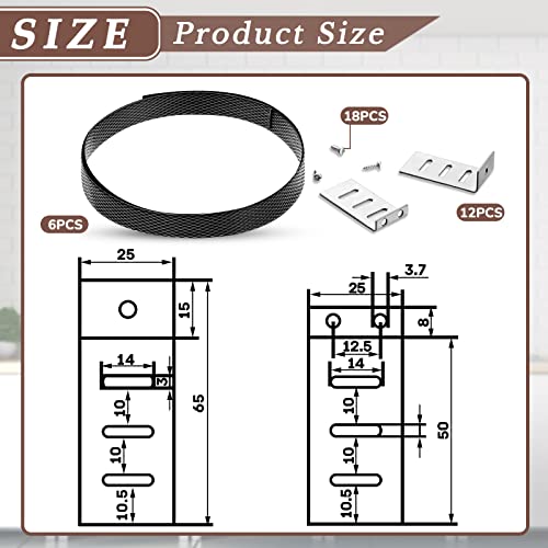 Dunzy 6 Set Drawer Repair Kit, Drawer Support Brackets