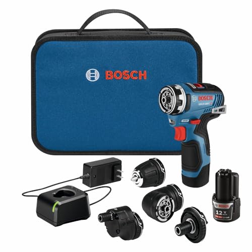 BOSCH GSR12V-300FCB22 12V Max Drill/Driver 5-In-1 Flexiclick® System