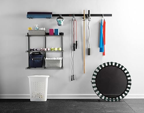 Rubbermaid Fasttrack Rail Storage 36"x12" 3-Shelf Kit, 350 lbs. Per Shelf, for Home/Garage/Shed/Workshop Organization - size: 36" Shelf