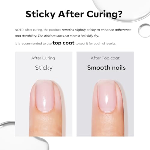 modelones Builder Nail Gel with Gel Top Coat, 3Pcs Clear Builder Nail Kit - color: A1 Clear Gel Builder with Base Top Coat, size: 0.5 Fl Oz (Pack of 3)