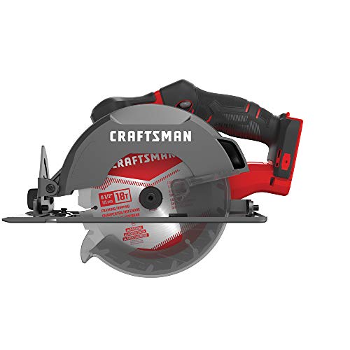 CRAFTSMAN V20 Cordless Circular Saw, 6-1/2 inch, Bare Tool Only (CMCS500B)