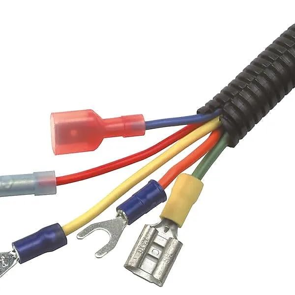 5 Feet 1' 25mm Split Wire Loom Conduit Polyethylene Tubing Black Color Sleeve Tube - color: 1" (25mm), size: 5 Ft