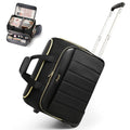 Arcoyard Rolling Craft Bag, Rolling Teacher Bag with Wheels, Balck - color: Black