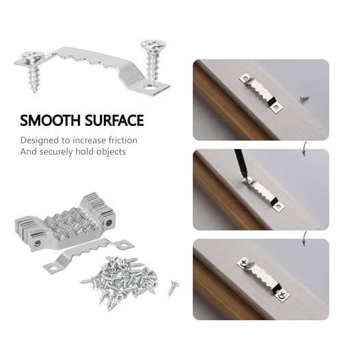 Picture Hanging Wire Kit D Rings Picture Hardware with Screws - size: size_4