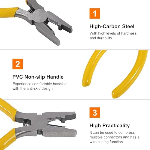 Wire Connectors Assortment Kit 251pcs, Waterproof Gel-Filled IDC Network Cable Telephone Wire Splice Connectors Include UY/K1, UY2/K2, UR/K3, UR2/K3 and UG/K5, Phone Wire Butt with Crimping Plier