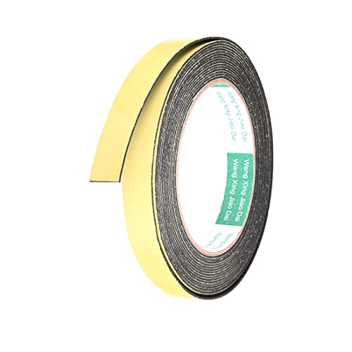 uxcell Sealing Foam Tape 15mm Wide 1mm Thick 5m/16.4ft Long, Self Adhesive Weather Strip for Window Door Insulation, Pack of 2 - size: 15mmx1mmx5m