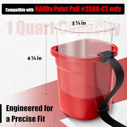 36 Pcs Paint Pail Liners Compatible with 2500-CT Style Hand Paint - size: 36 pieces per set