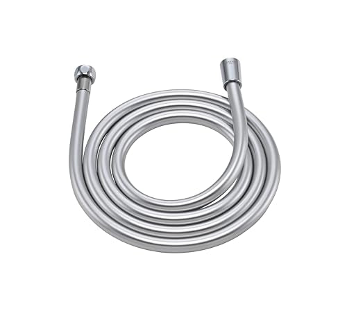 79 Inches PVC Chrome Shower Hose Extra Long For Cleaning - color: Silver, size: 79 In