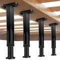 4 PCS Adjustable Height Bed Frame Support Legs - 7.8-14.6inch Bed Slats Support Leg with Screws, Furniture Legs for Bed Frame/Bed Center Slat/Cabinet/Dresser/Table/Sofa/Chair, Bed Replacement Legs - size: 4PCS
