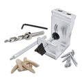 General Tools Woodworking Pocket Hole Jig Kit - All-In-One Aluminum Pocket System with Carrying Case - style: 76 pcs. Jig Kit
