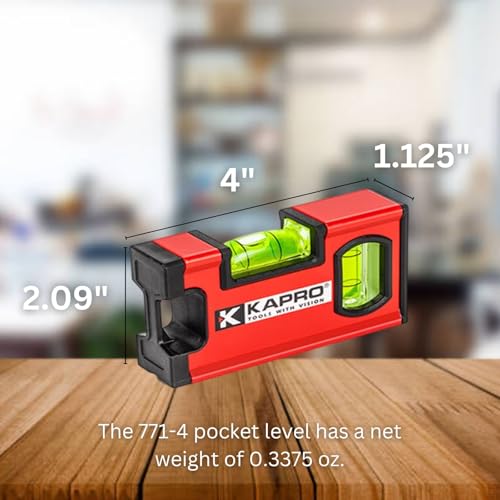Kapro 771M TWIN Magnetic Heavy Duty Toolbox Level - 4 Inch - size: 4"