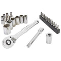 CRAFTSMAN Mechanics Tool Set, 24 Piece, 1/4 Inch Drive SAE, 90-Tooth (CMMT12109LZ) - style: NEW SAE Set