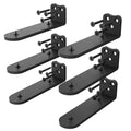 6Inch Black Heavy Duty Floating Shelf Bracket 6 Pack 3-Hole Mount - color: Black 6 Pack, size: 6 Inch