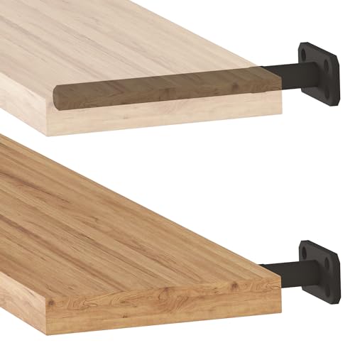 Balin Designs Invisible Floating Shelf Brackets 8 Inch, 4 Pack (3/4" Rod, 300 lbs) – Heavy Duty Hidden Shelf Hardware, Floating Mantel Bracket for Kitchen, Bathroom, Fireplace, Living Room - size: 8" Heavy Duty, style: Bracket Only