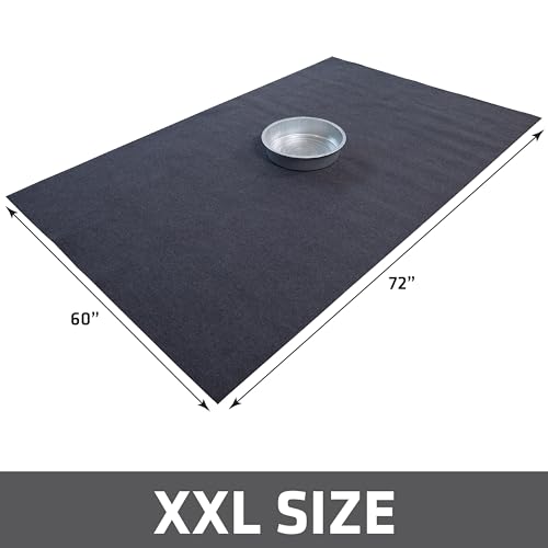 Drymate Premium Maintenance Mat Oil Spill Garage Floor Mat (60" x 72"), Absorbent, Waterproof, Contains Liquids, Protects Garage Surface or Driveway, Reusable, Washable, Durable (USA Made) - size: 5' x 6' (Rectangular)