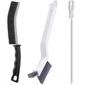 Cleaning Brush Kit, Flexible Drain Cleaning Brush, Drain Hair Removal Tool, Cleaner Brush for Bathroom, Toilet Rim, Sewer Drain, Tile Grout, Sink, Crevice, Pipe