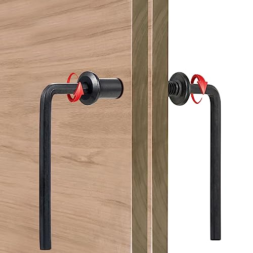 25 Pcs M8x30mm Black Furniture Bolt Cabinet Connector Screws for Furniture - size: M8x30mm