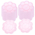 PATIKIL 24Pcs Paint Tray Palette, 3.1"/8cm Painting Palette Plastic Palette Flower Shape for Watercolor Gouache Painting Art Craft DIY Project, Pink - color: Pink