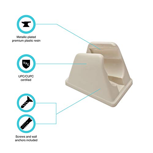 Dura Faucet DF-SA156-BQ RV Handheld Shower Wand Bracket (Bisque) - color: Bisque Parchment