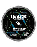 12-Inch 100-Tooth Circular Saw Blade, 1-Inch Arbor, Aluminum, Non-Ferrous Metal Cutting Blade, Carbide Tip, Thin Kerf, for Medium Aluminum, Plastic, Composite - size: 12", 1" Arbor, 100T