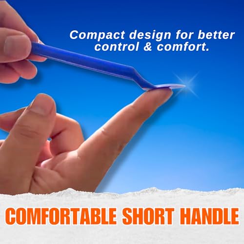 Sticker & Label Remover Tool - Plastic Peelers for Plastic, Glass & Wood – Adhesive, Decal, Price Tag, Glue & Paint Removal – Ergonomic Non-Slip Scraper for Crafts, DIY & Home Use (10)