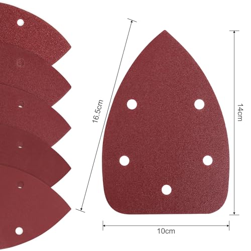 150pcs Mouse Detail Sander Sandpaper Assorted Grits - style: 150pcs：each 30 of40/80/120/180/240 grit