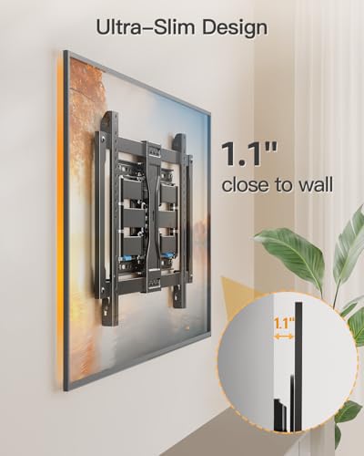 ELIVED Ultra Slim TV Mount for 37-90" TVs, Max VESA 600x400, 132 lbs. - size: Motion: 37-90" TV