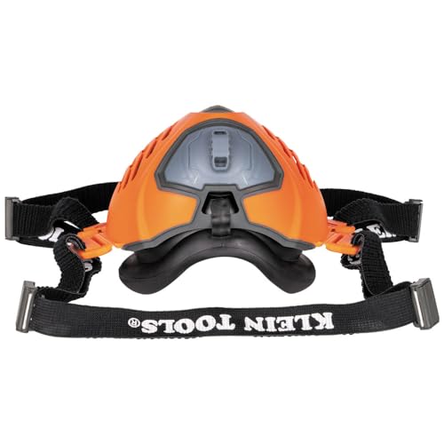 Klein Tools 60553 Reusable P100 Half-Mask Respirator with Replaceable Filters for Dust, Metal Fumes, and Oil Mist, S/M
