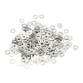 Flat Washers, 304 Stainless Steel Hardware Assorted Washer, 6 x 2.5 x 0.5 mm Fit for Bolts Screws Industrial Use (300 Pack, Silver) - size: 6 x 2.5 x 0.5 mm