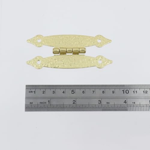 T Tulead H-Shape Cabinet Hinges, Golden, 3.5"×1.46", 20PCS - color: Golden-20pcs